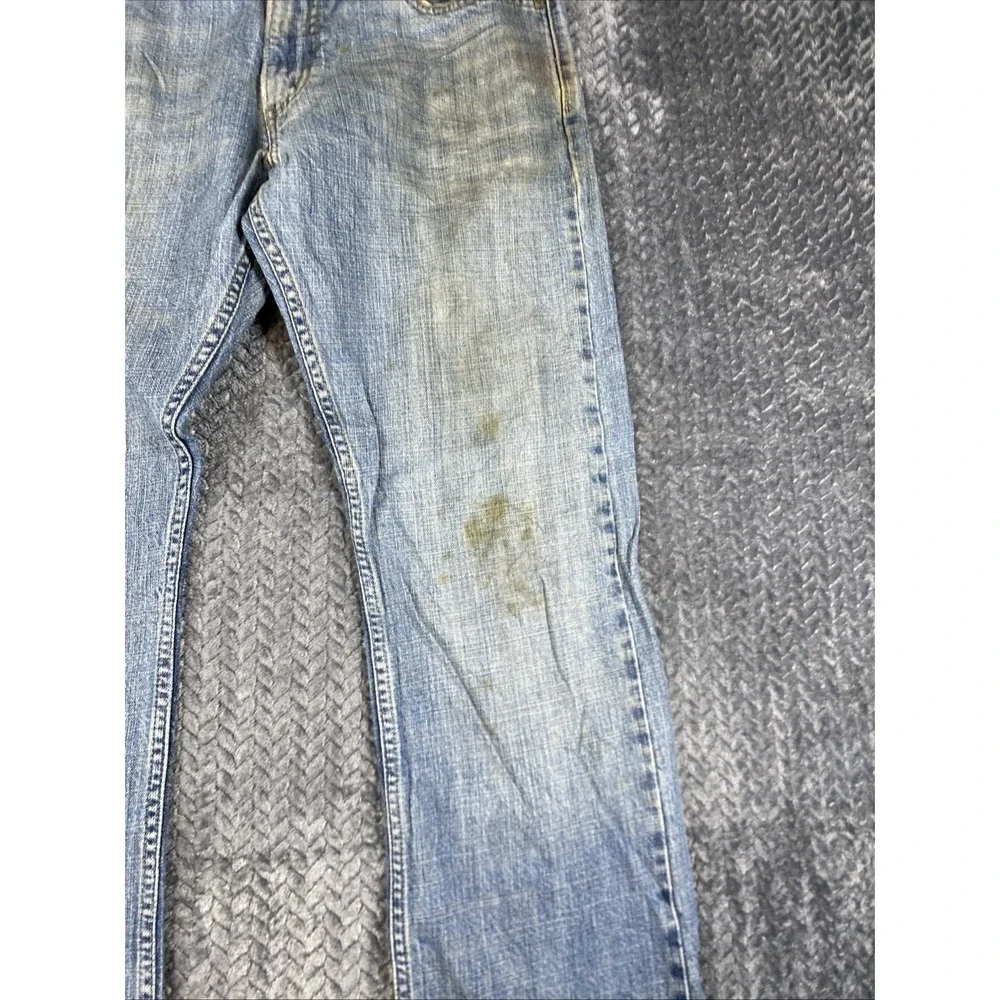 Y2K‎ Levi's 514 Relaxed Straight Fit Jeans W34 L30 Men's Blue Denim Medium Wash